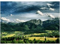 50X70CM SŁONECZNY DZIEŃ DOLINIE OBRAZ POKOJU DREWNINE