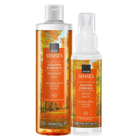 Avon Senses Golden Embrace Zestaw Mgiełka Żel 250