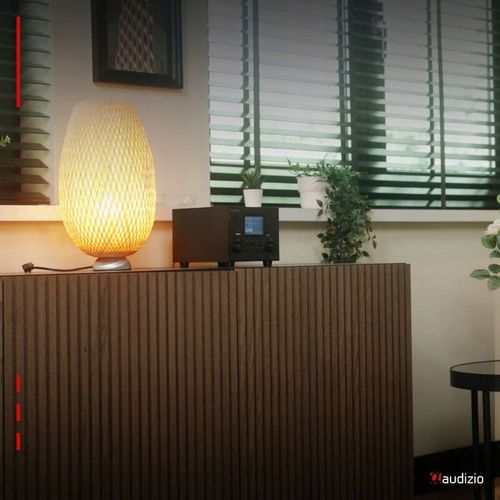 Radio DAB+ tuner FM z subwooferem czarne do kuchni salonu biura na Arena.pl