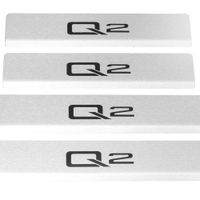 Listwa progowa AUDI Q2 Stal nierdzewna 304 mat z czarnymi literami 4szt