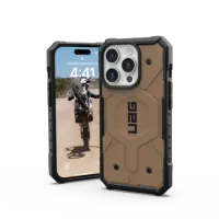 Etui UAG Pathfinder MagSafe do iPhone 15 Pro - brązowe