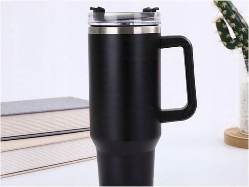 MagiCook KUBEK TERMICZNY Czarny 1200 ML ZE SŁOMKĄ STYLE USA Czerń na Arena.pl