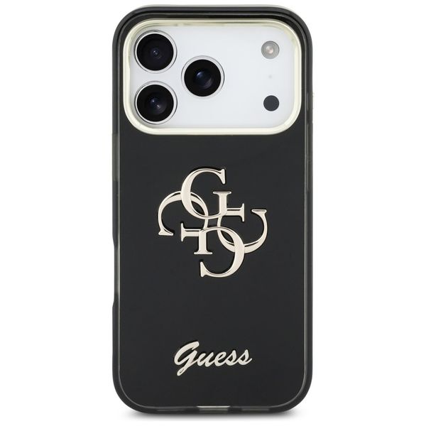etui guess iml 4g script metal do iphone 17 pro czarny zdjęcie 3