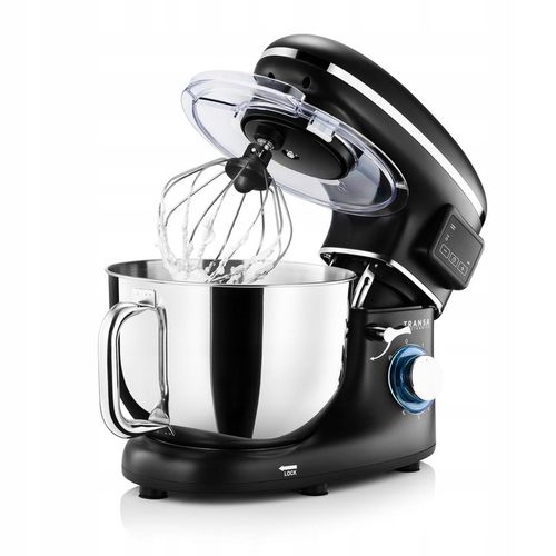 Robot planetarny z podgrzewaną misą Kuchenny Czarny MISA 6L DUŻA MOC 3000W na Arena.pl