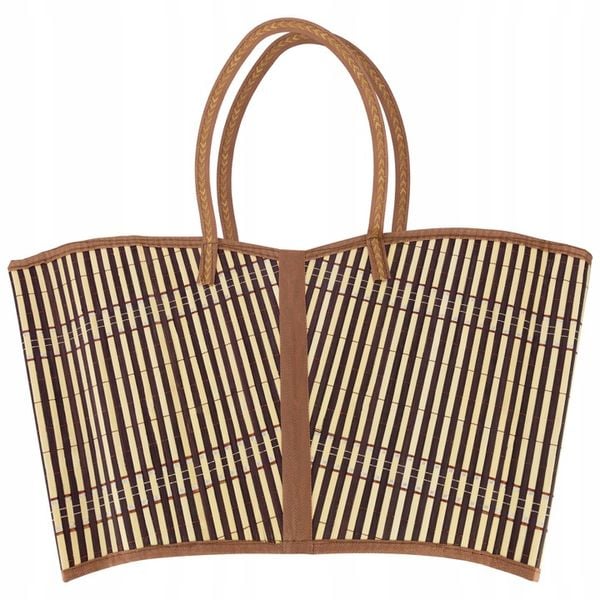 Torba bambusowa ekologiczna na zakupy eko pojemna na piknik zdjęcie 9