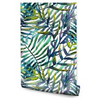 Tapeta Ścienna Akwarela Palmowe LIŚCIE Tropikalne