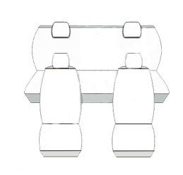 Pokrowce MIAROWE do Opel Corsa E 14-19r. tył cały P2 na Arena.pl