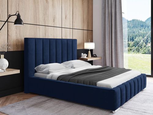 Łóżko tapicerowane z pojemnikiem na pościel Mia 160x200 na Arena.pl