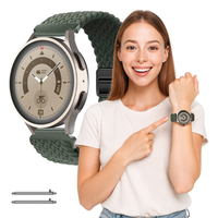 Pasek do Samsung Galaxy Watch 4 5 6 7 40mm 42mm 46mm Classic Pro zielony