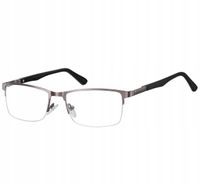 ŻYŁKOWE Okulary Unisex Oprawki KOREKCYJNE zerówki Optyczne SUNOPTIC Szare