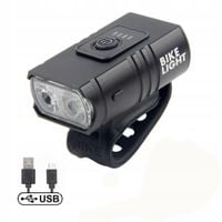 LAMPKA ROWEROWA LED NA ROWER KIEROWNICĘ MOCNA AKUMULATOROWA USB