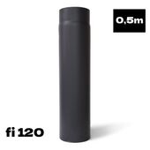 RURA DO PIECA 0,5m FI 120mm RURA SPALINOWA STALOWA ŻAROODPORNA 2mm