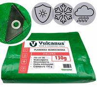 PLANDEKA 5x4m 130g Pokrowiec ochronny Zabezpieczający Folia Ochronna Mata