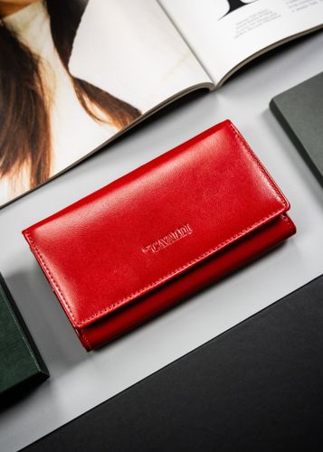 duży, skórzany portfel damski z systemem rfid - cavaldi na Arena.pl