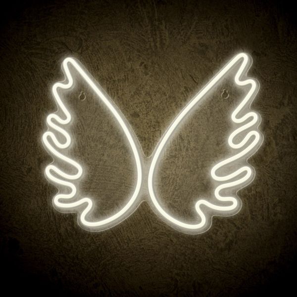Neon PLEXI LED SKRZYDŁA białe FPNE09X Forever Light zdjęcie 4