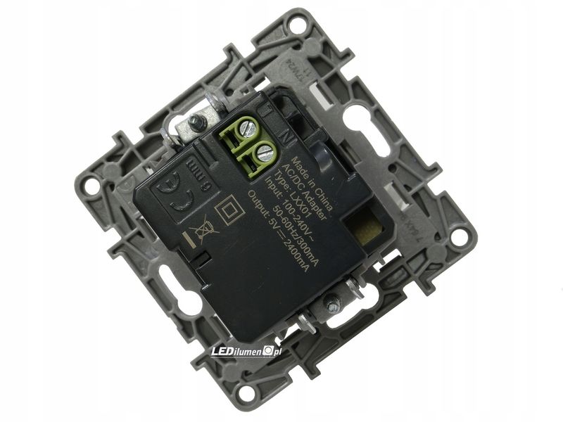 GNIAZDO ŁADOWARKA 2X USB 2,4A BIAŁE LEGRAND NILOE zdjęcie 12