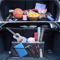 Duży Organizer Torba do Bagażnika Samochodu Auta Kufer Pojemny XXL Srebrne