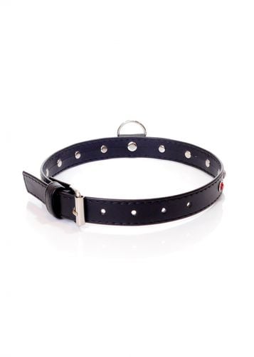 fetish b   series collar   2 cm. red crystal na Arena.pl