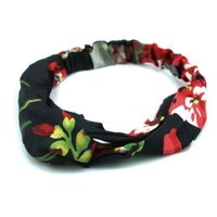 Opaska atłasowa do włosów węzeł czarna