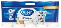 Papier toaletowy bezzapachowy Queen Komfort 20 rolek