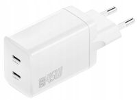 SZYBKA ŁADOWARKA SIECIOWA 45W 2X USB-C PD GAN DO TELEFONU LAPTOPA