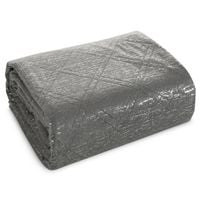 Narzuta 220X240 cm Luiz stalowa welur pikowana bezszwowo