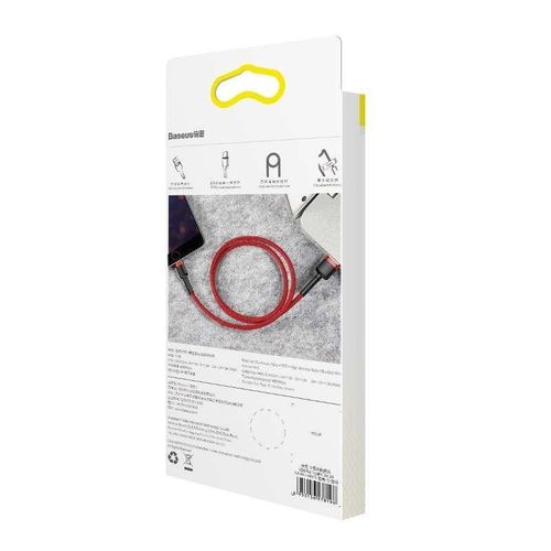 kabel lightning usb baseus cafule 2,4a 0.5m (czerwony) na Arena.pl