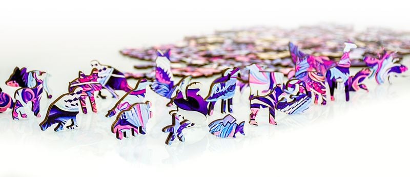 Puzzle drewniane tygrys A3 188 elementów zdjęcie 6