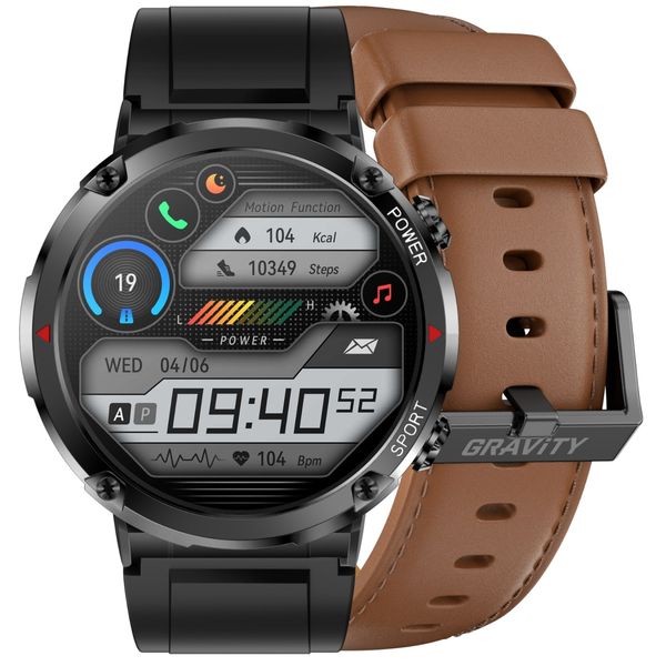 smartwatch gravity gt21-4 + czarny pasek silikonowy zdjęcie 1