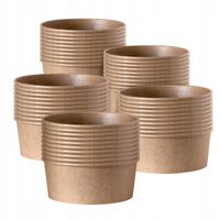 Miski Miseczki papierowe na sałatkę żywność kraft EKO 500ml 50 szt