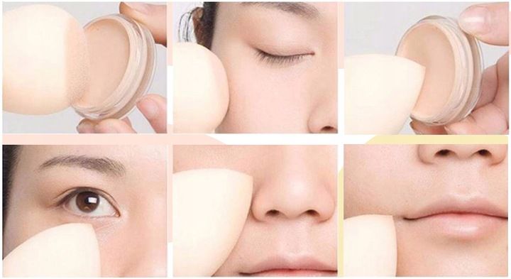 Gąbka do Makijażu Blender Ścięty Jasnoróżowy zdjęcie 6