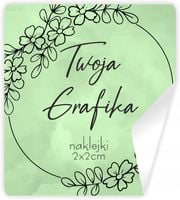 Naklejki LOGO ETYKIETY REKLAMOWE twój nadruk grafika tekst 500 szt