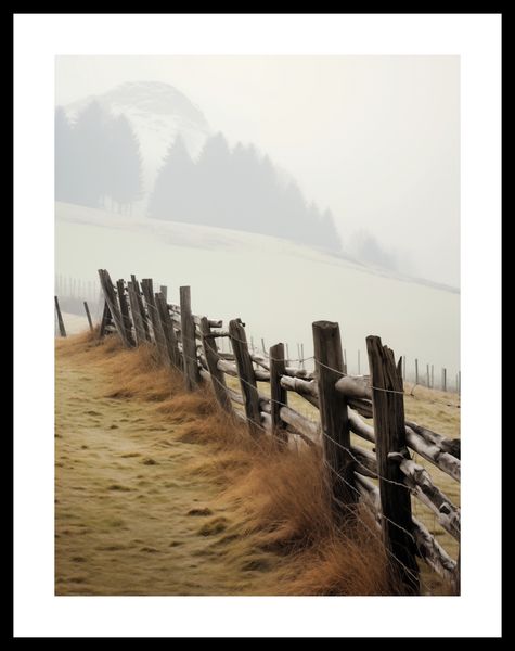 Plakat 30x40cm Spowity Mgłą zdjęcie 3