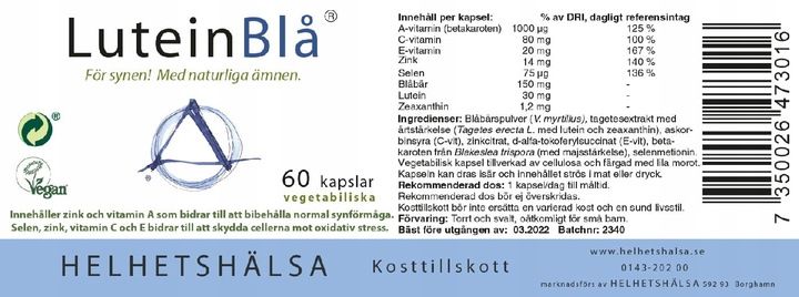 Kompleks Oczy i Wzrok Luteina Aksamitka Borówka zdjęcie 7