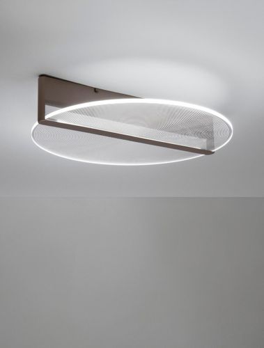 Nowoczesna lampa sufitowa TONALA LE42823 okrągła LED 36W brązowa na Arena.pl