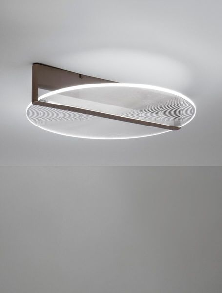 Nowoczesna lampa sufitowa TONALA LE42823 okrągła LED 36W brązowa zdjęcie 2