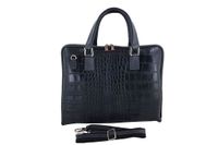 Torba na laptopa damska skórzana Barberinis - Szara ciemna