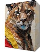Obraz 20x30cm Papierowy Tygrys