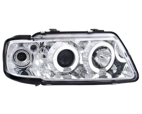 Reflektory lampy przednie Audi A3 8l chrom ringi na Arena.pl