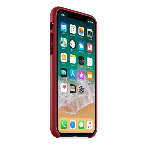 Apple iPhone X Leather Case - (PRODUCT)RED na Arena.pl