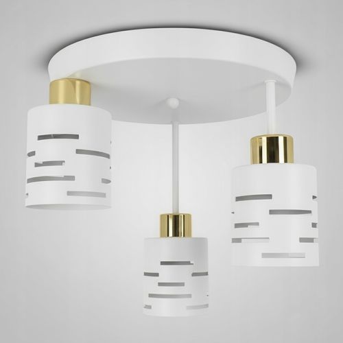 Lampa Sufitowa LED 3X E27 Żyrandol Plafon Natynkowy Oprawa Biała Salon na Arena.pl