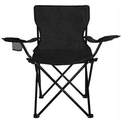 KRZESŁO TURYSTYCZNE WĘDKARSKIE SKŁADANE DUŻE FOTEL XXL KRZESEŁKO KEMPINGOWE na Arena.pl