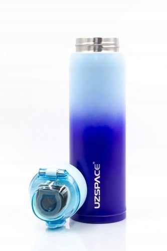 TERMOS BUTELKA TERMICZNA 500ML BIDON Z USTNIKIEM STAL NIERDZEWNA NIEBIESKI na Arena.pl