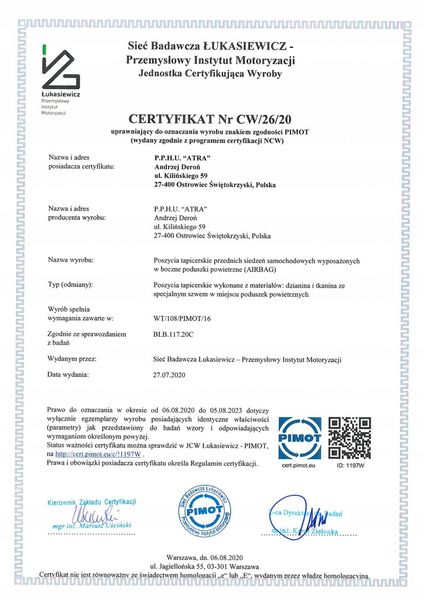 Pokrowce miarowe do Renault Scenic II (2003-2009r) zdjęcie 9