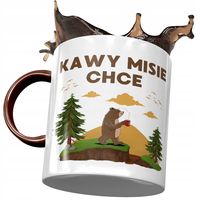 Kubek Bordowy Śmieszny Zabawny Kawy Misie Chce Z Nadrukiem Ze Zdjęciem