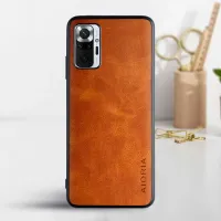Etui AIORIA Vintage LEATHER do Xiaomi Redmi Note 10 Pro / Max pomarańczowy