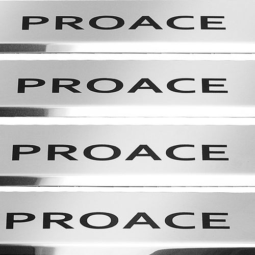 Listwa progowa TOYOTA PROACE MK2 Stal nierdzewna 304 połysk z czarnymi lite na Arena.pl