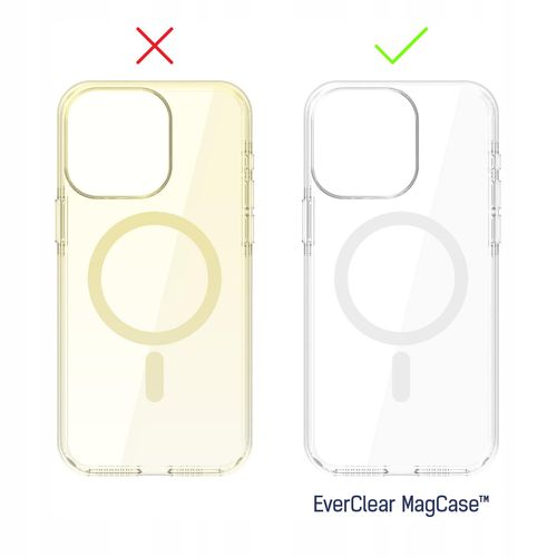 Nieżółknące etui MagSafe na tył do iPhone 15 Pro Max 3mk EverClear Mag Case na Arena.pl
