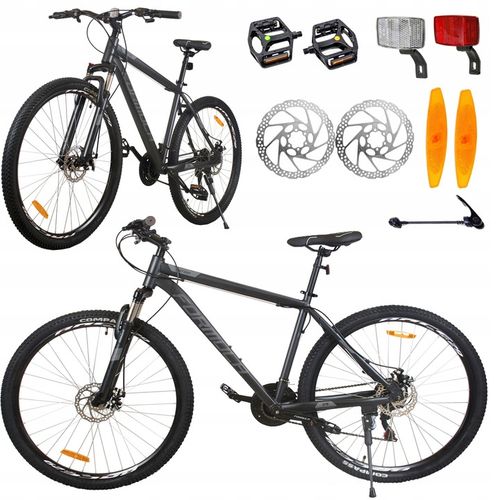 ROWER GÓRSKI MTB 29 SHIMANO RAMA 19, 21 CALI HAMULCE TARCZOWE 21 BIEGÓW na Arena.pl