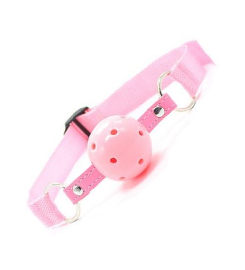 Różowy knebel ball gag zdjęcie 1